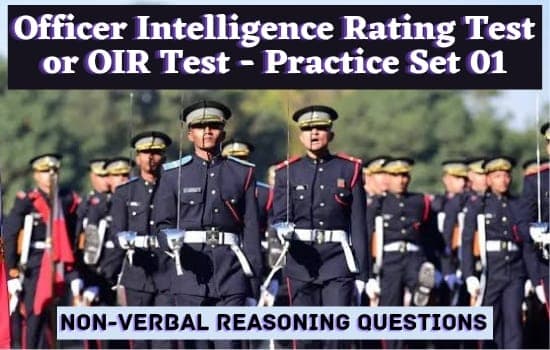 SSB Officer Intelligence Rating Test or OIR Test | Practice Set-1