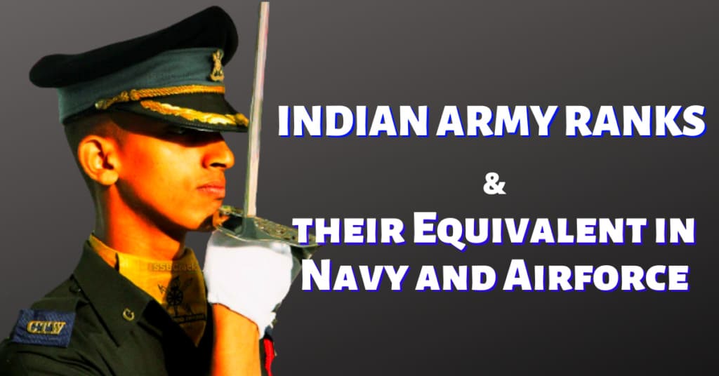 Indian Army Ranks and their equivalents in Airforce and Navy